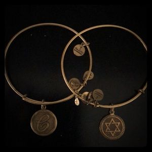 Alex and Ani gold bracelets